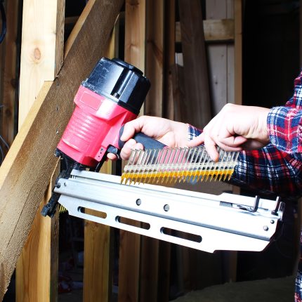 Framing Nails, 21 Degree, Flat D Head, Galvanized, Ring Shank, Plastic Row Fixed, 21 Degree Framing Nails For Use In All Pressure Treated Lumber