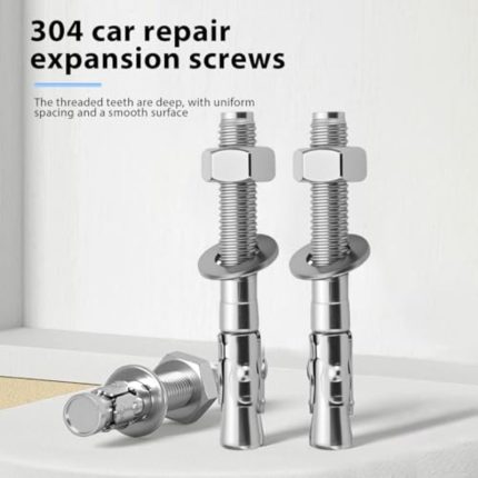 Wedge Anchor Carbon Steel Expansion Screw Bolt Galvanized 3 83 Inch Heavy Duty Concrete Fastener 20 Pack, Building Materials, Construction Hardware, Reinforced Screws, Secure Fastening, Corrosionresistant, Industrialgrade, Concrete Wedge, Anchor Bolt For Concrete, Concrete Screw, Concrete Anchor Bolt, Concrete Anchor Set, Anchor For Roofing, Concrete Anchor, Anchoring Cement
