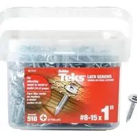 Teks Sharp Point Lath Screws 8 Diameter - 1" (510 Qty)