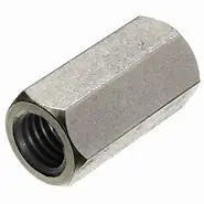 Steel Works Plated Steel Coupling Nut- 7/8"-9